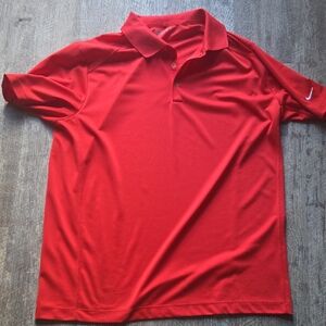 Nike GOLF TOUP PERFORMANCEV  Vibrant Red DRI-FIT